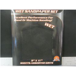 New 9 X 11" Wet Sandpaper 20 pieces / 60-100-150-240 grits 5 of each