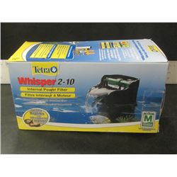 New Tetra Whisper 2-10 gallon internal power filter