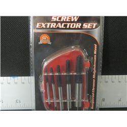 New 5 piece screw extractor set
