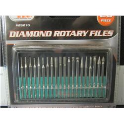 New 20 piece diamond rotary files set