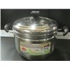 Image 1 : New Stainless steel multi use soup pot / steamer / strainer