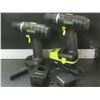 Image 1 : 2 New Power it 18 volt drills one battery / charger and bits