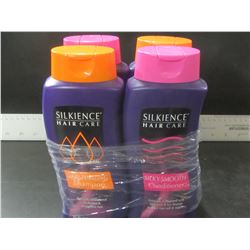New lot of 4 Silkience shampoo & conditioner / 2 of each