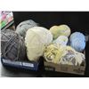 Image 1 : 2 Flats of New Assorted Yarn / 3 are huge / 9 skeins