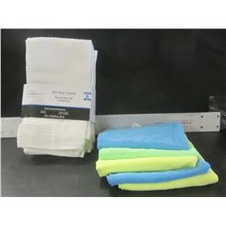 New Micro fleece towels & white Bar towels / 5 of each / 10 total