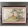 Image 2 : E. Schwartz Chinese Style Watercolour Paper Framed