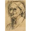 Image 3 : L. Daniels Charcoal on Paper Portrait of Old Lady