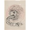 Image 1 : Tilsa Tsuchiya 1928-1984 Peru Ink Surreal Lion