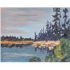 Image 1 : Peter Grant Canadian Oil on Board w/Frame Signed