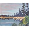 Image 3 : Peter Grant Canadian Oil on Board w/Frame Signed