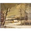Image 1 : R. Sonck Oil on Canvas Winter Landscape Framed