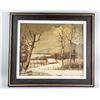 Image 2 : R. Sonck Oil on Canvas Winter Landscape Framed