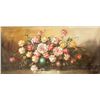 Image 1 : Large European Still Life Oil on Canvas Signed W/