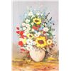 Image 3 : Oil on Board Flowers Still Life Signed