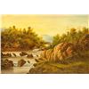 Image 1 : Oil on Canvas Nature Landscape Scene Framed