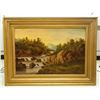 Image 2 : Oil on Canvas Nature Landscape Scene Framed