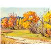 Image 3 : Oil on Paper Landscape Scene Signed by Artist