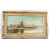 Image 2 : River Landscape Scene Oil on Canvas Framed Signed