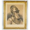 Image 2 : European Pencil & Charcoal w/Frame Knight