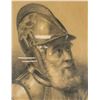 Image 3 : European Pencil & Charcoal w/Frame Knight