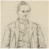 Image 3 : S.A. Pencil on Paper Portrait of Man Framed