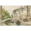 Image 3 : Sam W. Ostroff Watercolor on Paper City Scene