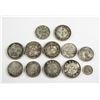 Image 1 : Eleven Assorted Silver and Pattern Coins