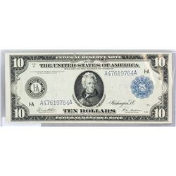 1914 United States 10 Dollars Banknote
