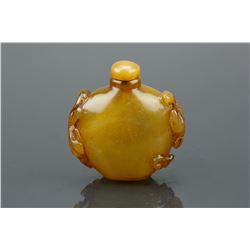 Chinese Yellow Jade Snuff Bottle