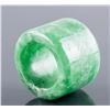 Image 2 : Burma Green Jadeite Carved Archer's Ring