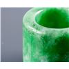 Image 3 : Burma Green Jadeite Carved Archer's Ring
