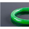 Image 2 : Burma Green Jadeite Carved Bangle