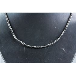 18k Gold 26.0ct Black Diamond Necklace CRV $3300