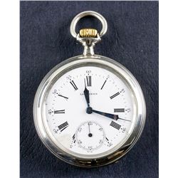 Longines EFC Silver Case Pocket Watch Working