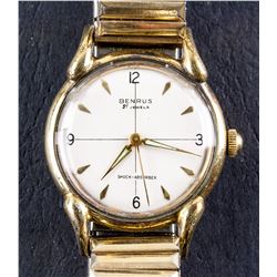 Benrus 21 Jewels Shock Absorber Watch Working