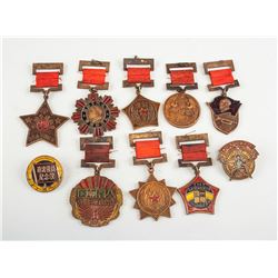 10 Assorted Chinese Metal Medals