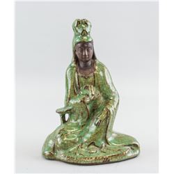 Chinese Qing Dynasty Guan Style Porcelain Guanyin