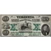 Image 1 : 1862 $10 The Virginia Treasury Obsolete Note