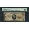 1929 $20 National Currency Note Lincoln, Nebraska CH# 1798 PMG Very Good 10