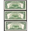 Image 2 : Lot of (3) 1953A $5 Silver Certificate Notes