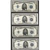 Image 1 : Lot of (4) 1934D $5 Silver Certificate Notes