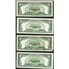 Image 2 : Lot of (4) 1934D $5 Silver Certificate Notes