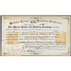 1889 Morris Canal & Banking Company Stock Certificate