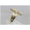 Image 2 : 14KT Yellow Gold 1.00 ctw Diamond Cluster Ring