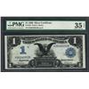 Image 1 : 1899 $1 Black Eagle Silver Certificate Note Fr.232 PMG Choice Very Fine 35EPQ