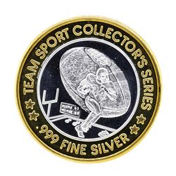 .999 Silver Flamingo Hilton $10 Casino Limited Edition Gaming Token