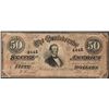 Image 1 : 1864 $50 Confederate States of America Note