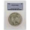 Image 1 : 1923 $1 Peace Silver Dollar Coin PCGS MS63