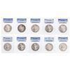 Lot of (10) Assorted $1 Morgan Silver Dollar Coins PCGS MS63
