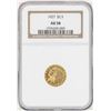 Image 1 : 1927 $2 1/2 Indian Head Quarter Eagle Gold Coin NGC AU58